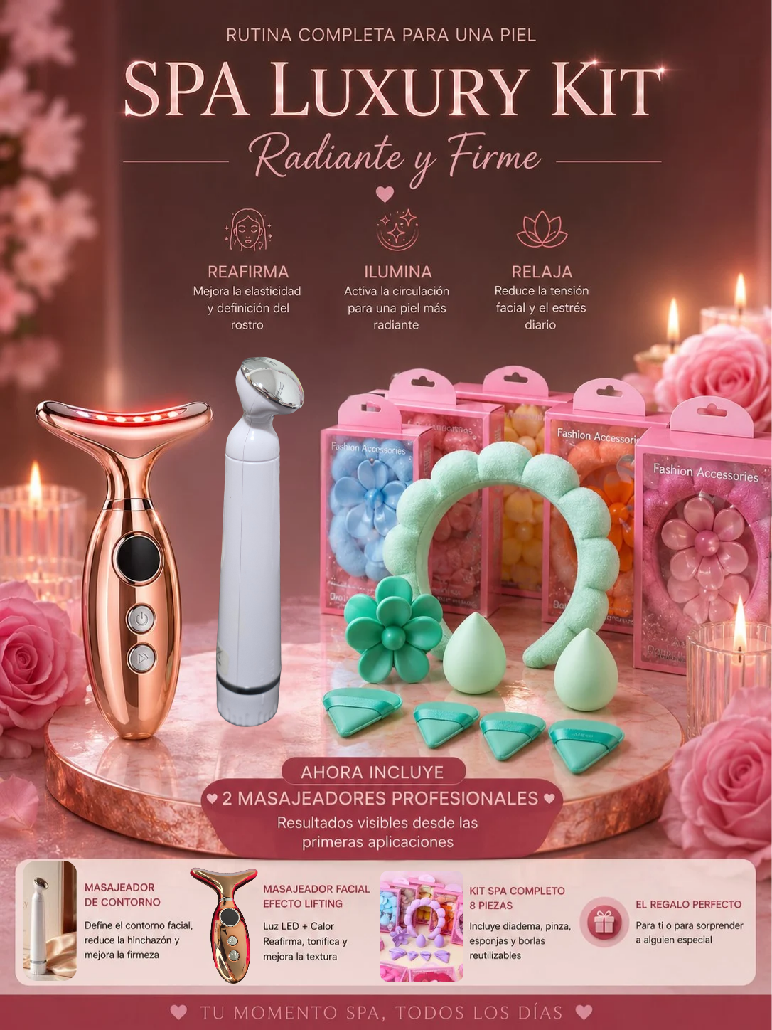 Luxury Spa Kit en Casa – Facial & Neck Glow Set ✨